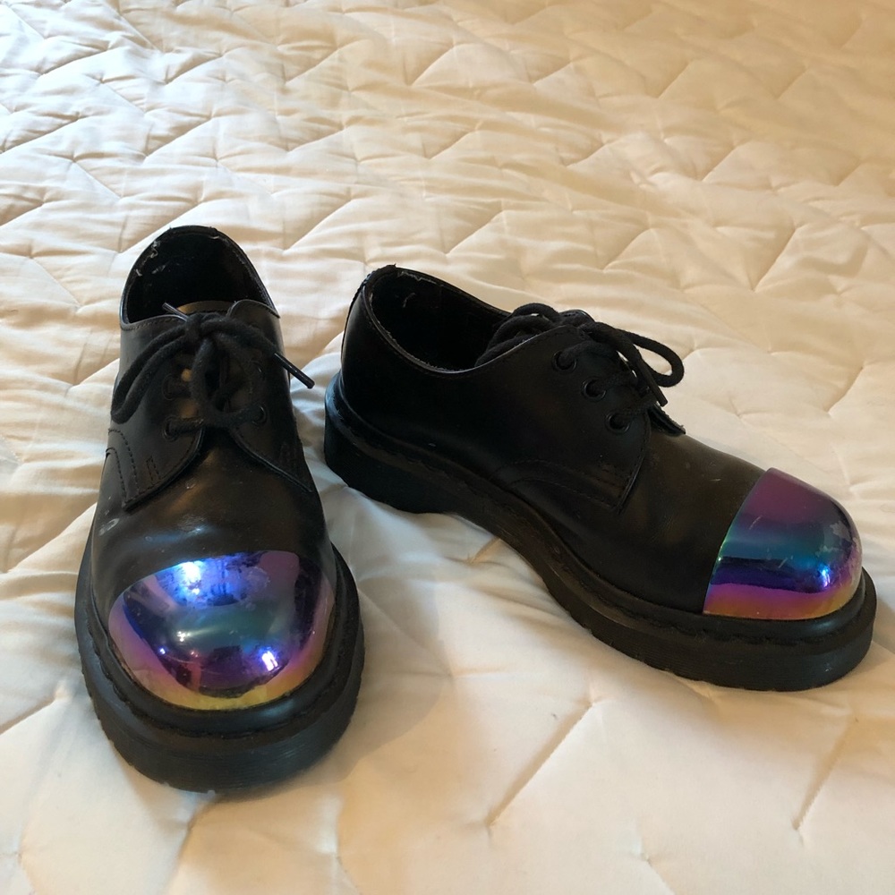 Rainbow Chrome Dr. Martens